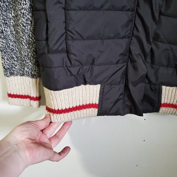 Rare~ Roots Gray Quilted Women's Jacket - Picture 5 of 16